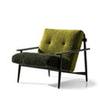 Italian minimalist living room retro solid wood casual chair designer modern casualaccessible luxury fabric single sofa chair