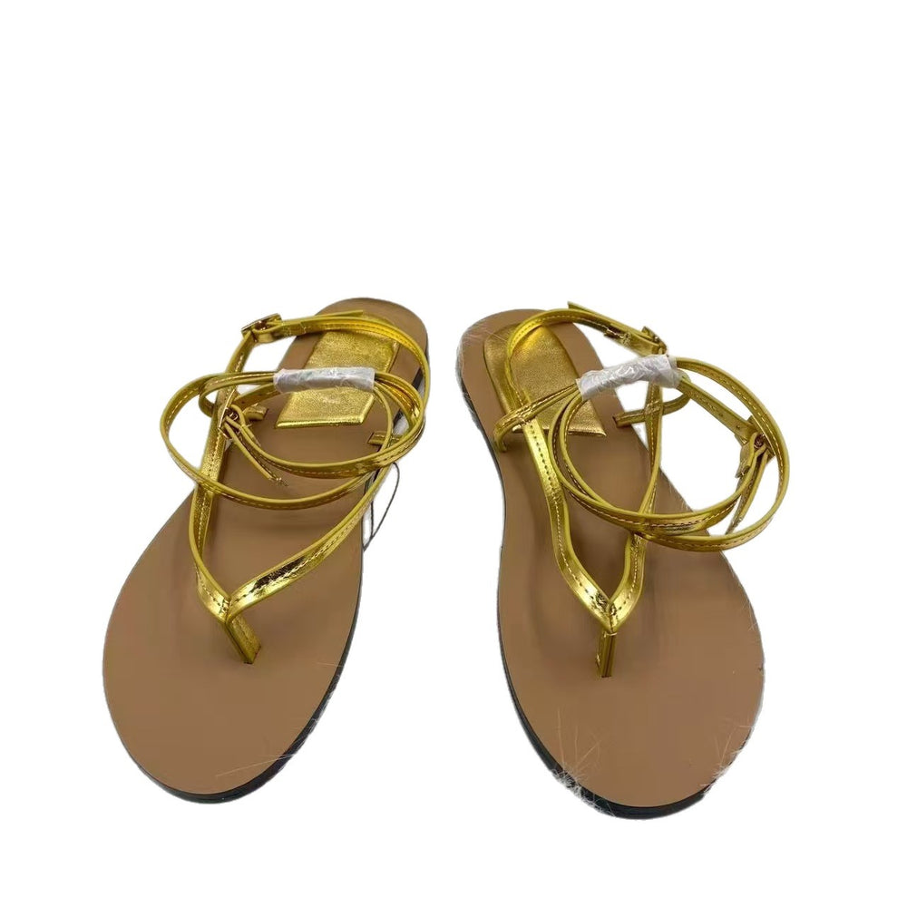 Za one-strap thong sandals - women's summer 2025 new collection - soft sole, minimalist style, student-friendly flat sandals, fashionable and versatile roman sandals