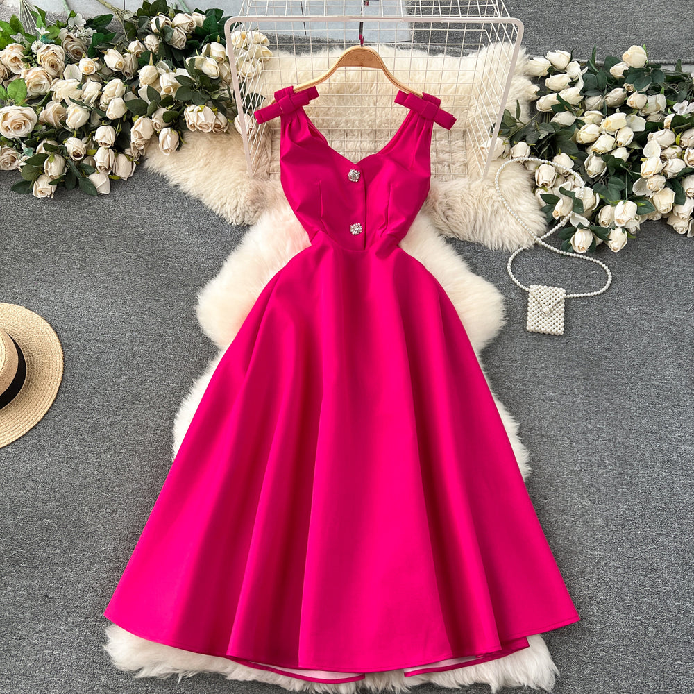 Accessible luxury celebrity banquet classy palace style dress elegantv neck waist slimming look classy exquisite dress