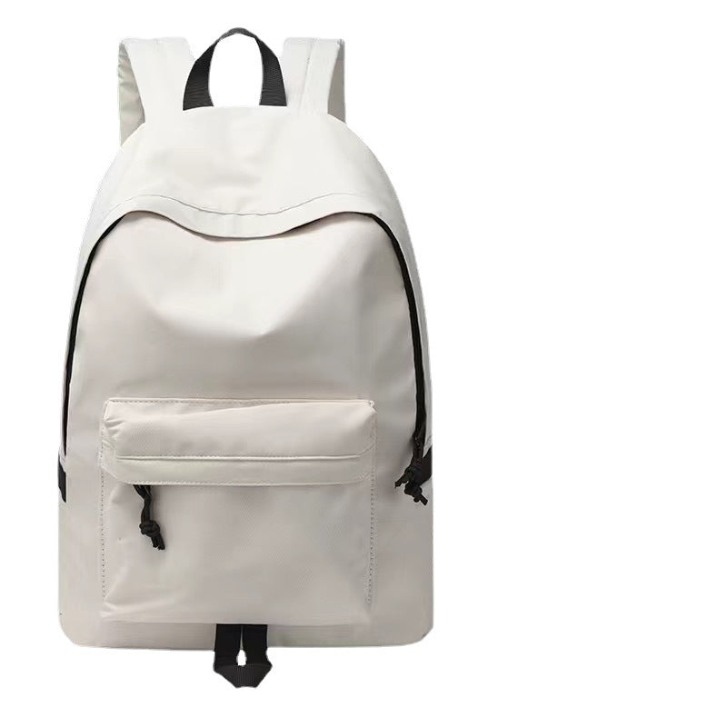 Cross-border new couple backpack, junior high school student schoolbag, college student backpack, casual wind, large-capacity simple bag