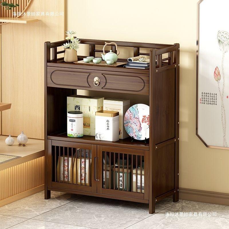 New tea cabinet bogu rack office tea cabinet storage rack for home tea cabinet tea table cabinet storage cabinet