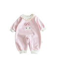Spring autum baby girl full moon 100 days baby onesie ha shirt newborn clothes super cute autumn clothes outing climbing clothes