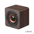 Q1 wooden portable bluetooth speaker - mini wireless audio subwoofer - high-powered creative volume - perfect phone gift