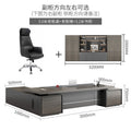 3.0m luxurious double cabinets + boss chair + 3.2m bookcases