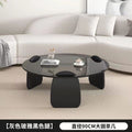 Tempered glass coffee table living room home round combination nordic popular style light luxury italian minimalist tea table small apartment