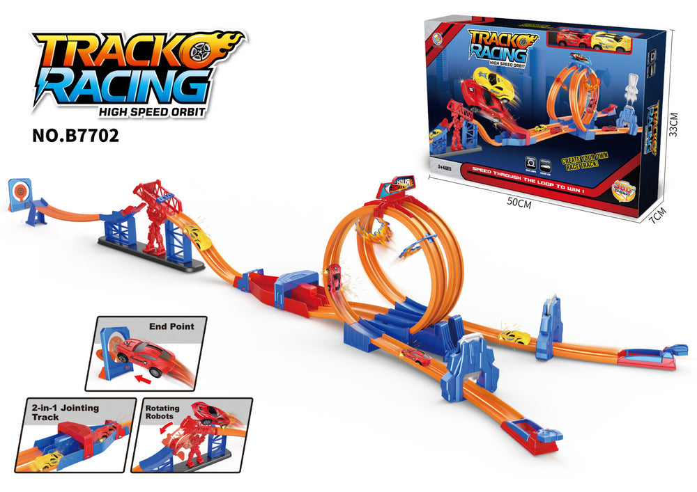 new arrival pull-back sports car puzzle assemble building blocks racing track diy track car kids toys amazon