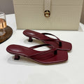 Square toe clip-toe casual beach thong sandals women's 2025 summer new european and american export stiletto heel women's sandals
