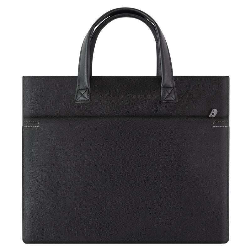 Large capacity satchel document bag double layer zipper bag office bag conference bag business briefcase oxford cloth document bag
