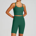 new arrival yoga clothes high waist hip lift tummy control slimming look sling beautiful back running sports intimates bra suit for women