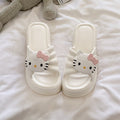 Kt cat cute slippers women's new thick sole home outwear easiest for matchnon-slip stomping on shit feeling cool slippers women