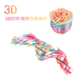 Spiral rose decompression rainbow color 5*5cm