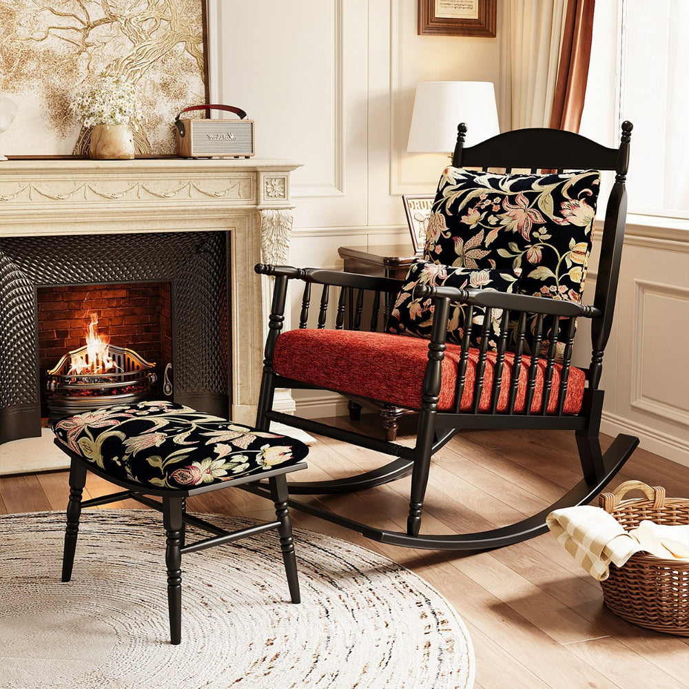 Single living room sofa chair designer small apartment american light luxury rocking chair frameless sofa lazy casual rocking chair