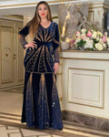 supply  new style elegantwork clothing velvet patchwork mid-waist hot diamond hip-covering fishtail long skirt
