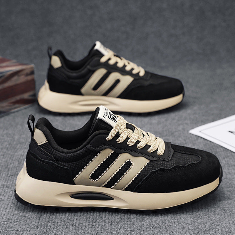 Men's spring new arrivals: argan shoes, trendy sneakers, men's leather running shoes, lightweight soft-soled athletic casual shoes for men