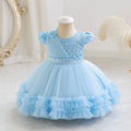 Fashionin stocknew arrival baby girl tutu gauze cake princess dress first birthday evening dress dressgirl dress