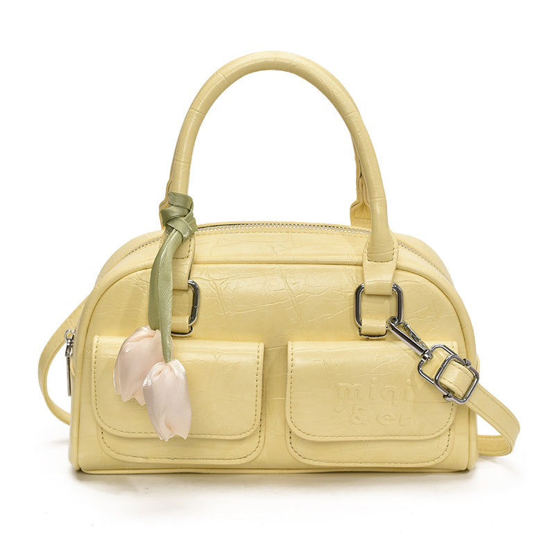 Cross-border retro portable pillow bag women's 2025 new foreign style casual personality fashion niche single shoulder messenger bag tide