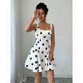 cross-border fashion summer sexy hot girl polka dot waist slimming lookdress