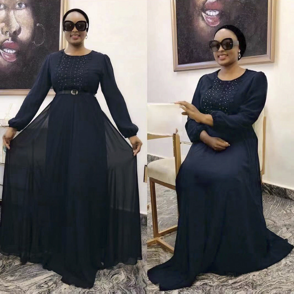 e-commerce    summer new fashion elegant evening dress african women's dress