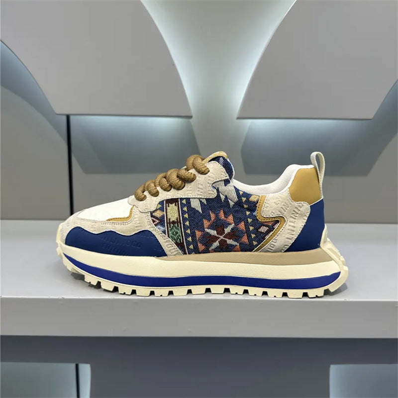 Tiktok & kuaishou hot-selling spring men's shoes: breathable athletic casual dad shoes, trendy men's sneakers, and agnes shoes