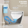 Hotel for homenew arrival egg-shaped standard toilet large diameter deodorizing filter anti-splash water-saving siphon flush toilet