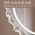 Crystal smart acrylic base makeup mirror with led light - desktop vanity mirror for bedroom