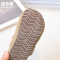 Fankahao kids two cotton birkenstock shoes winternew arrivalk-stylegirl soft bottom small leather shoes retro beanie shoes