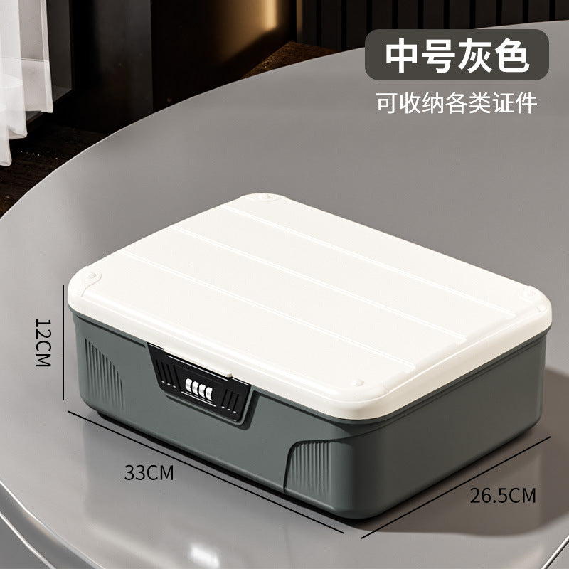 Password Storage Box Valuables Plastic Storage Box Privacy File Locked Storage Box Home Car Organizing Box
