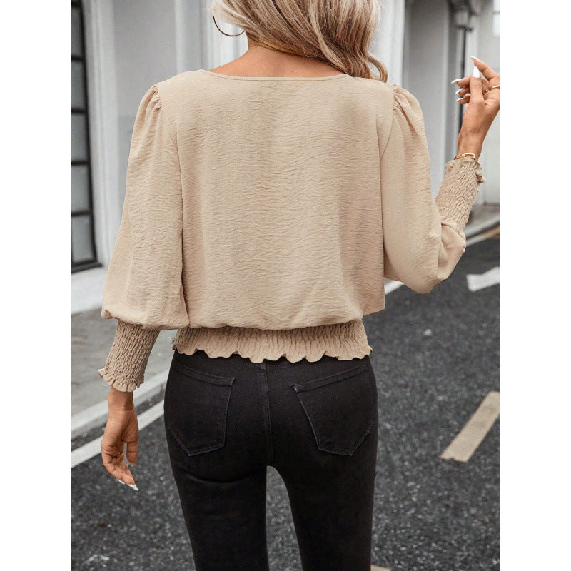 Ebay european and american cross-border foreign trade women's summer loose thin round neck women's tops