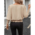Ebay european and american cross-border foreign trade women's summer loose thin round neck women's tops