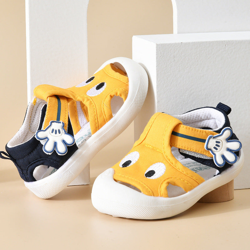 Baby summer toddler shoes for girls 0-1-2 years old, soft sole infant sandals, anti-slip baby shoes for boys, wholesale
