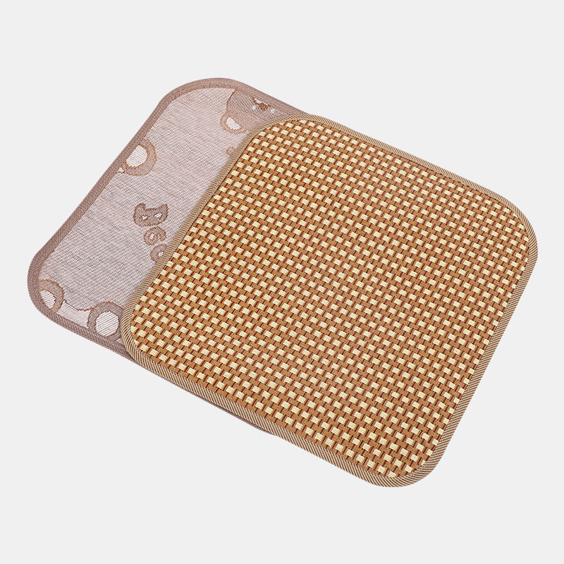 Summer office rattan seat cushion computer chair cushion home sofa cushion bamboo seat thickened mat seat cushion
