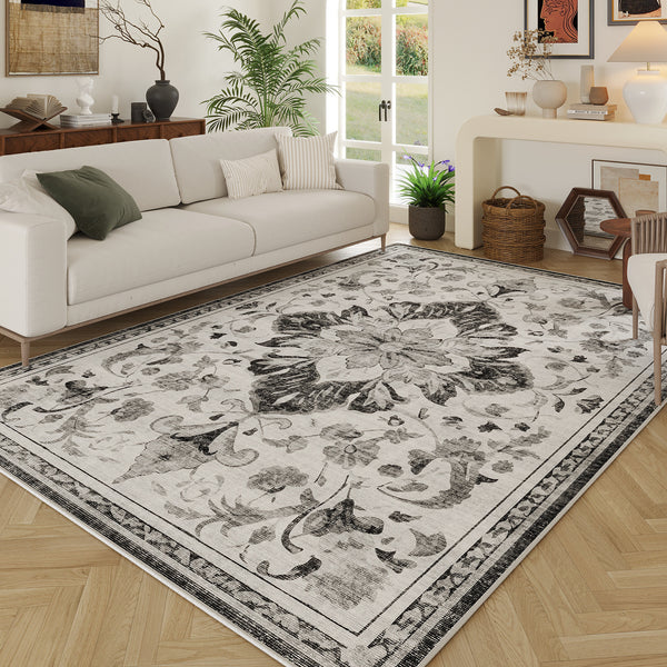 Cross-border Turkish style carpet living room American senior bedroom minimalist European light luxury French retro coffee table blanket