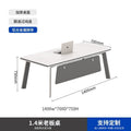 Customizable executive desk set - manager, ceo, chairman office - boss, finance director desk and chair combination - minimalist office, executive desk