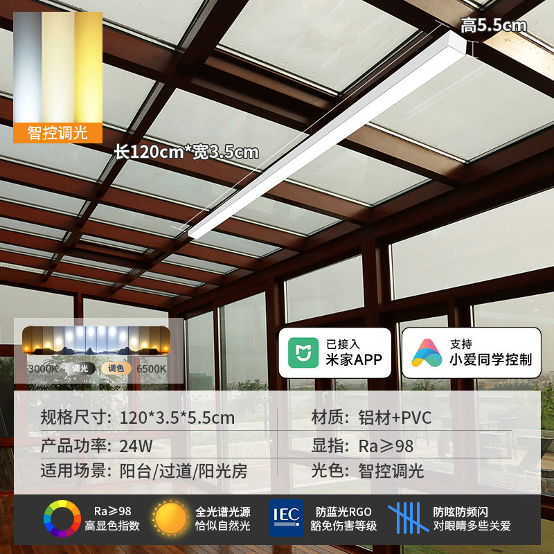 Minimalist aisle light corridor light sun room cloakroom balcony ceiling light minimalistled strip light entrance lamp