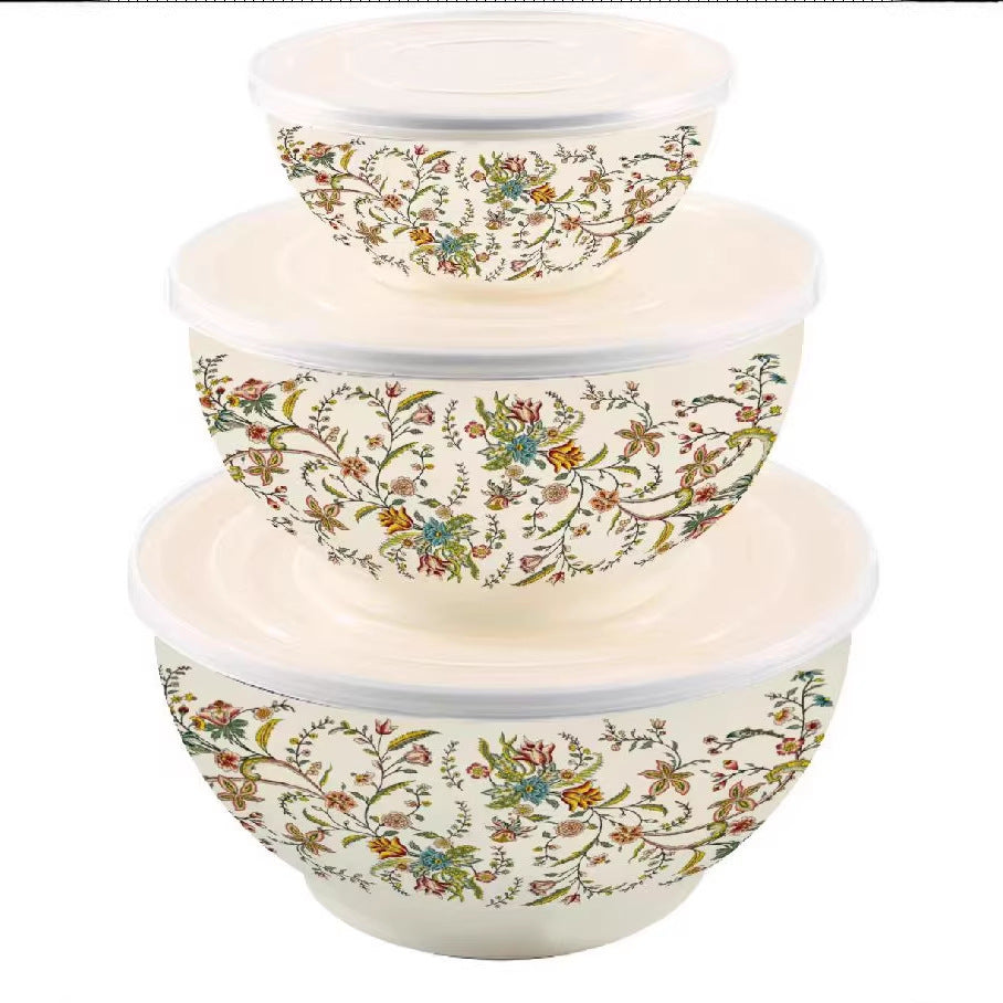 Cross-mirror exclusive manufacturer hot-selling enamel high-end five-piece pot set, high-quality soup pot, enamel pot, double-ear soup pot