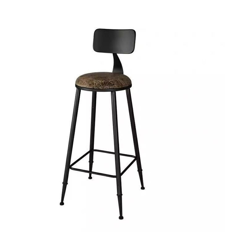 American bar chair modern casual high back chair solid wood retro high iron bar chair bar chair none