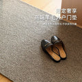 Wool solid color high-end luxury entrance door mat, light luxury premium carpet, front door hallway foot mat, stain resistant