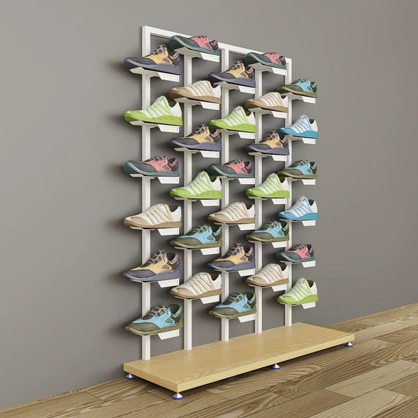 Source Factory Shoe Store Multifunctional Display Rack Double-sided Shelf Single-sided Shelf Metal Rack Removable Shoe Rack Storage