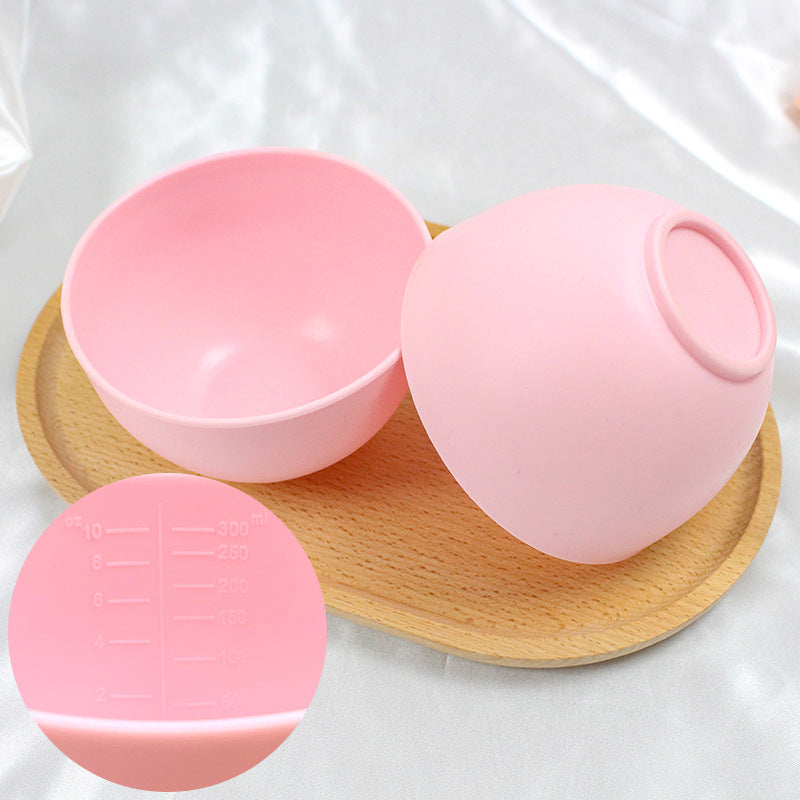 Beauty tools tpr imitation silicone mask bowl plastic soft bowl mask stick mixing bowl supplies beauty set medium size