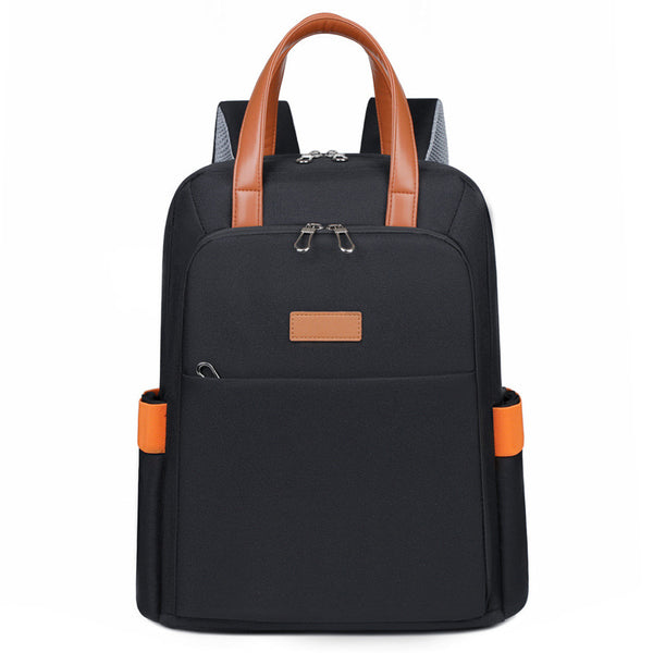 Korean version dual-purpose portable large-capacity vertical computer bag female, casual Oxford cloth backpack notebook backpack male