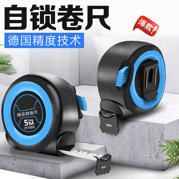 Manufacturer's spot plastic self-locking tape measure Metric and British circle measure Measuring tool Self-locking mm Steel tape measure Wholesale