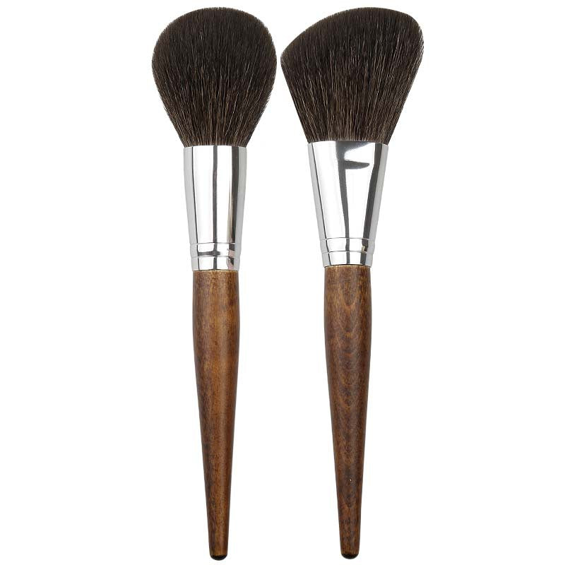 Professional makeup brush set with wooden handles - cangzhou full set: soft blush brush, foundation brush, contour brush, eyeshadow brush, and more