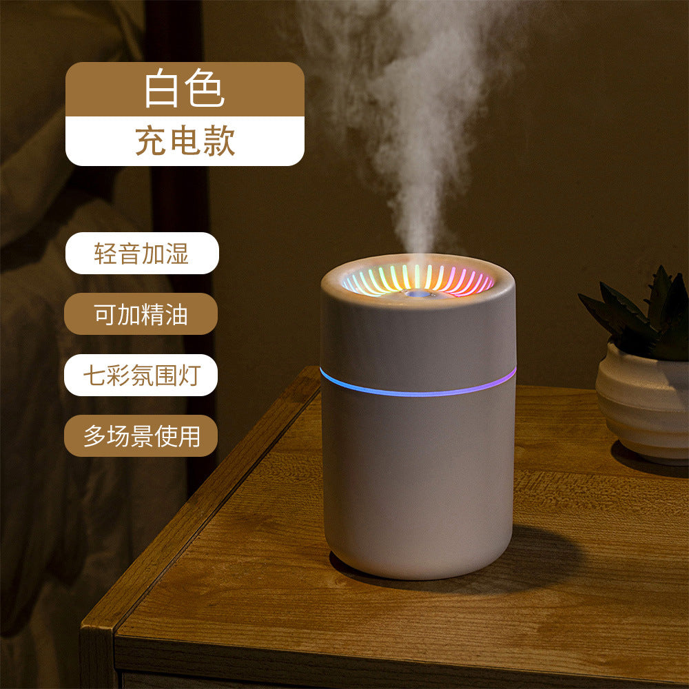Small wireless humidifier usb rechargeable portable office desktop air mist humidifier for home use - quiet operation