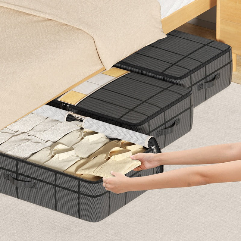 Cross-border large pane, under-bed storage bag, household flat storage, organizing box, and folding storage storage artifact under the bed