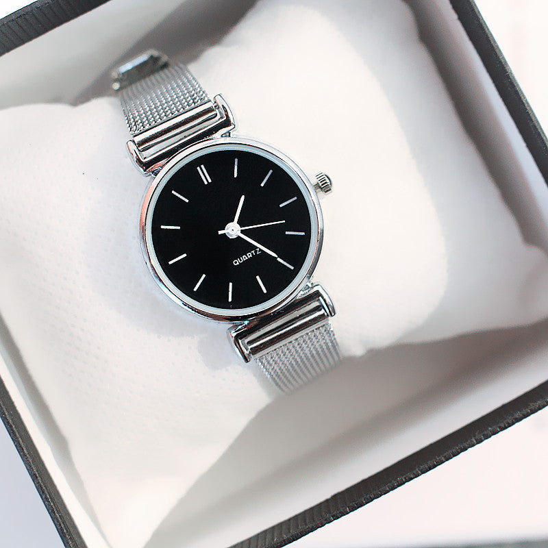 Women's fashion watch - elegant, retro, trendy, korean style, minimalist small round bracelet watch for students and export