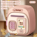 Pink piggy bank [fingerprint password] color box