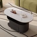 Italian-style modern for homemovable slate small coffee table small apartment new arrivalcasual solid wood with drawer storage