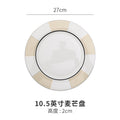 Nordic light luxury western dinnerware set - model room display, modern home dinner plates, minimalist western dinner plates, high-end plating