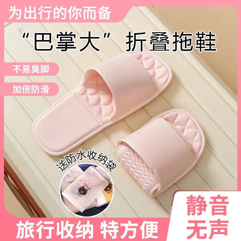 Disposable slippers travel foldable slippers convenient travel essentials hotel slippers for men and women