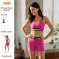 breathable yoga outfit women's set, tight-fitting pilates training suit, high-waisted fitness apparel, versatile activewear set